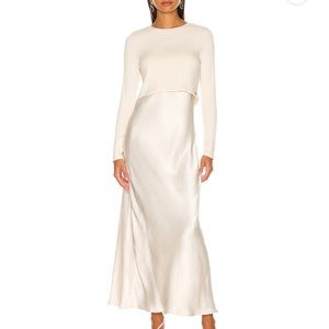 N:philanthropy Mima Dress from Revolve Satin slip sweater